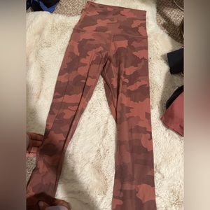 lululemon camo crop 23 inch leggings size 0